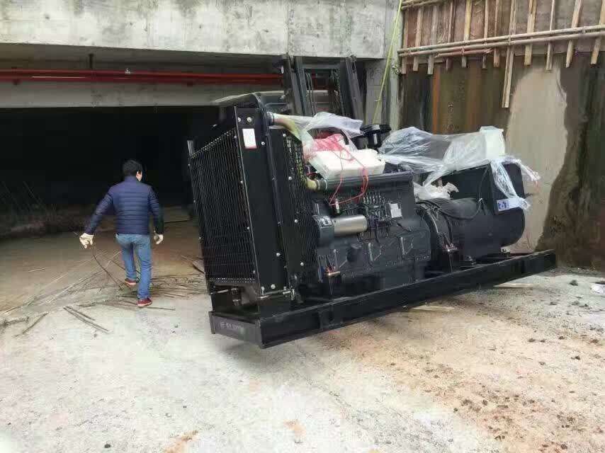 明邦工作人员在株洲茶陵安装调试潍柴柴油发电机